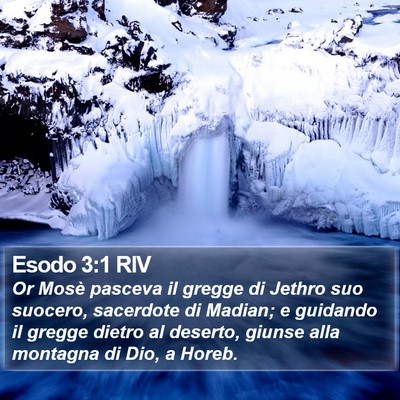 Esodo 3:1 RIV Bible Verse Image
