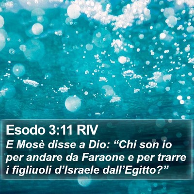 Esodo 3:11 RIV Bible Verse Image