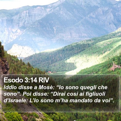 Esodo 3:14 RIV Bible Verse Image