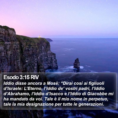 Esodo 3:15 RIV Bible Verse Image