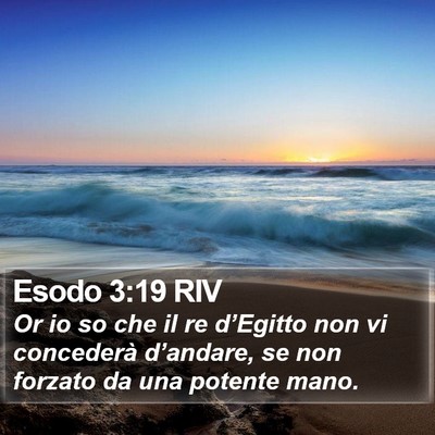 Esodo 3:19 RIV Bible Verse Image