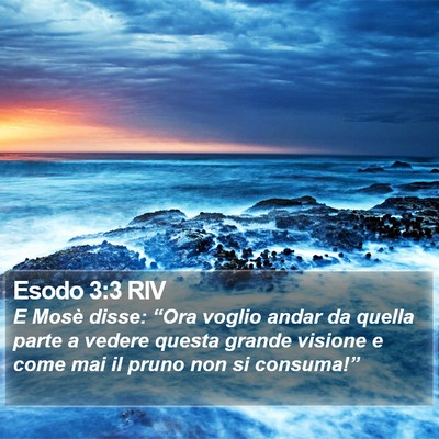 Esodo 3:3 RIV Bible Verse Image