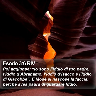 Esodo 3:6 RIV Bible Verse Image