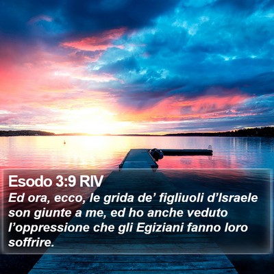 Esodo 3:9 RIV Bible Verse Image