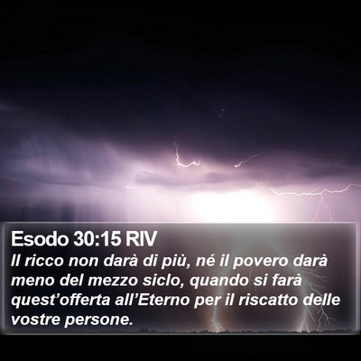 Esodo 30:15 RIV Bible Verse Image