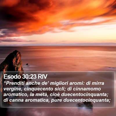 Esodo 30:23 RIV Bible Verse Image