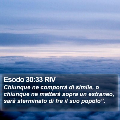 Esodo 30:33 RIV Bible Verse Image