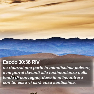 Esodo 30:36 RIV Bible Verse Image