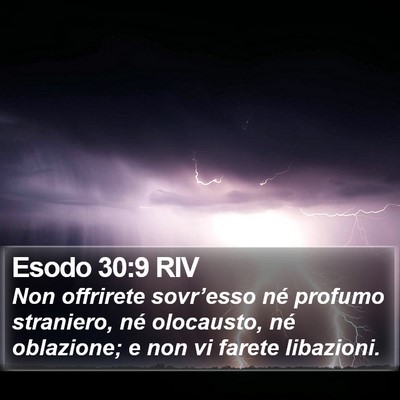 Esodo 30:9 RIV Bible Verse Image