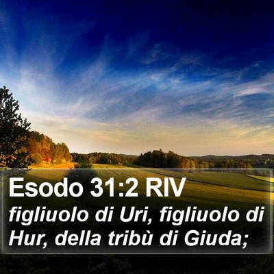 Esodo 31:2 RIV Bible Verse Image