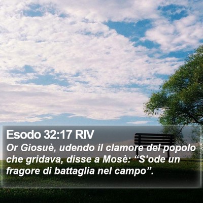 Esodo 32:17 RIV Bible Verse Image