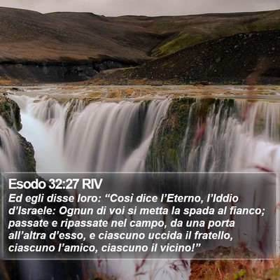 Esodo 32:27 RIV Bible Verse Image