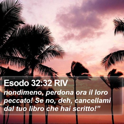 Esodo 32:32 RIV Bible Verse Image