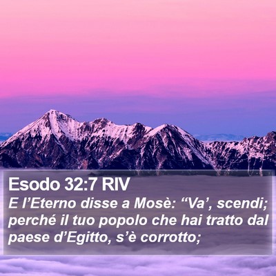 Esodo 32:7 RIV Bible Verse Image