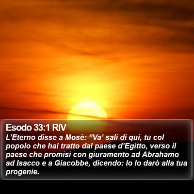Esodo 33:1 RIV Bible Verse Image