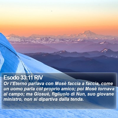 Esodo 33:11 RIV Bible Verse Image