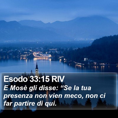 Esodo 33:15 RIV Bible Verse Image