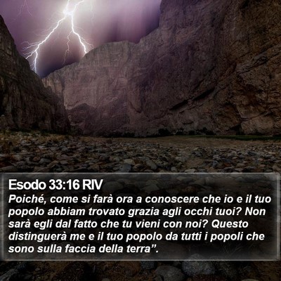 Esodo 33:16 RIV Bible Verse Image