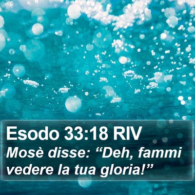Esodo 33:18 RIV Bible Verse Image