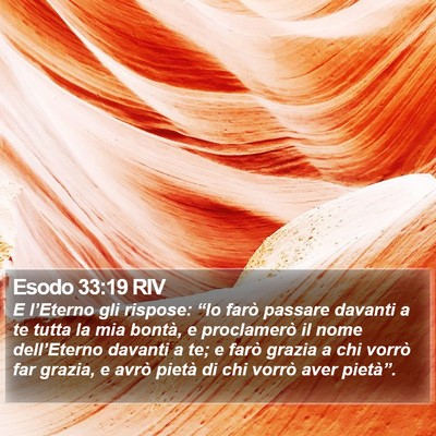 Esodo 33:19 RIV Bible Verse Image