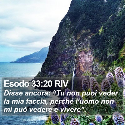 Esodo 33:20 RIV Bible Verse Image