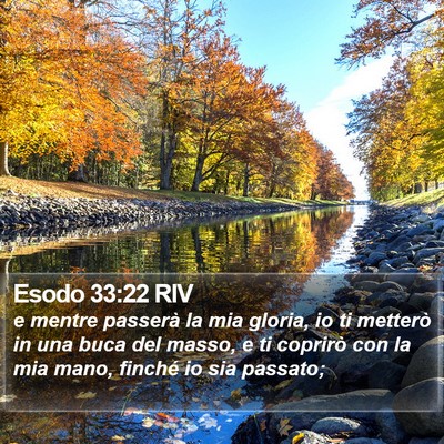 Esodo 33:22 RIV Bible Verse Image