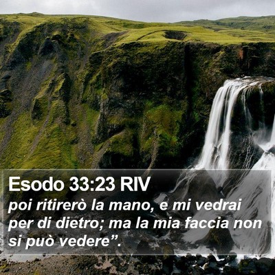 Esodo 33:23 RIV Bible Verse Image