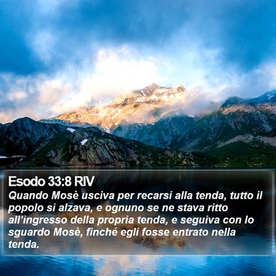 Esodo 33:8 RIV Bible Verse Image