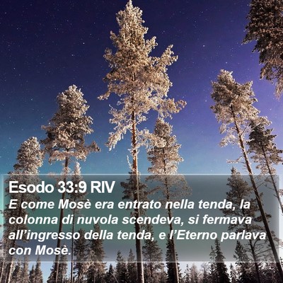 Esodo 33:9 RIV Bible Verse Image