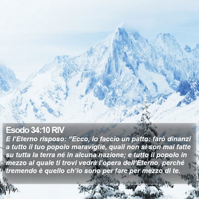 Esodo 34:10 RIV Bible Verse Image