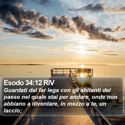 Esodo 34:12 RIV Bible Verse Image