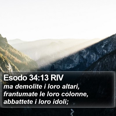 Esodo 34:13 RIV Bible Verse Image