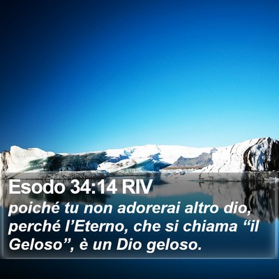 Esodo 34:14 RIV Bible Verse Image