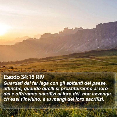 Esodo 34:15 RIV Bible Verse Image