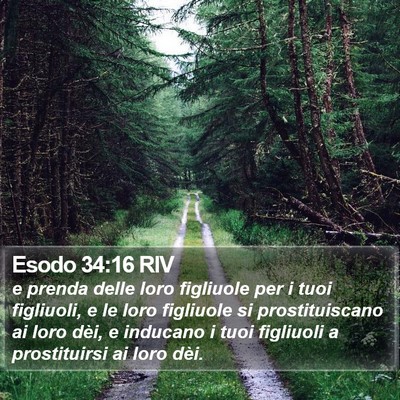 Esodo 34:16 RIV Bible Verse Image