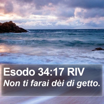 Esodo 34:17 RIV Bible Verse Image