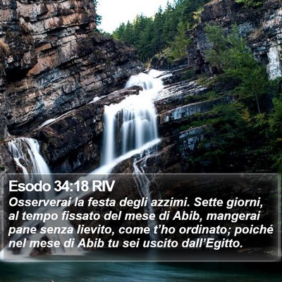 Esodo 34:18 RIV Bible Verse Image