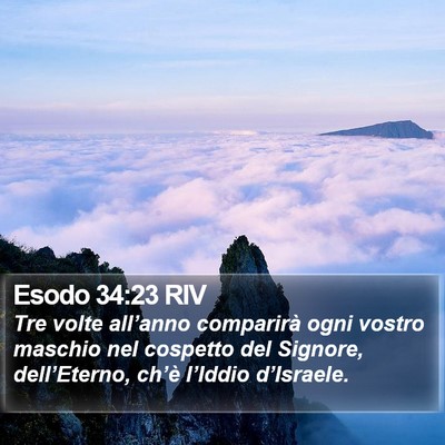 Esodo 34:23 RIV Bible Verse Image