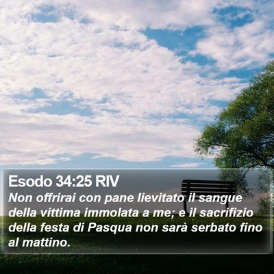 Esodo 34:25 RIV Bible Verse Image