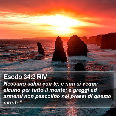 Esodo 34:3 RIV Bible Verse Image