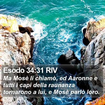 Esodo 34:31 RIV Bible Verse Image