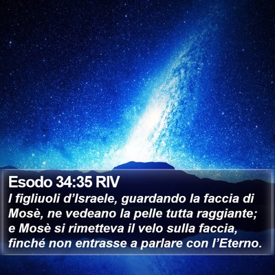 Esodo 34:35 RIV Bible Verse Image