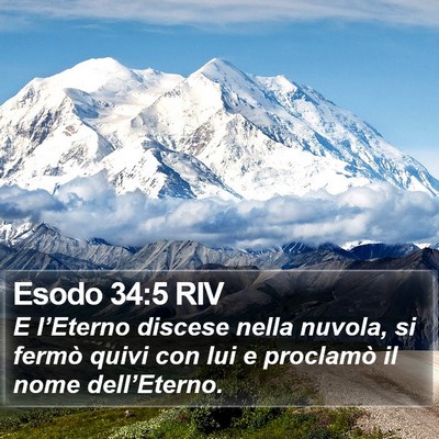 Esodo 34:5 RIV Bible Verse Image