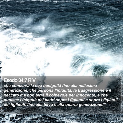 Esodo 34:7 RIV Bible Verse Image