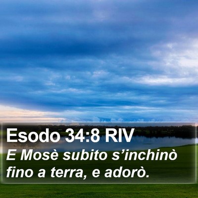 Esodo 34:8 RIV Bible Verse Image