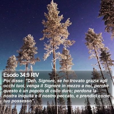 Esodo 34:9 RIV Bible Verse Image