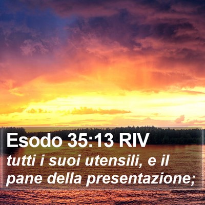 Esodo 35:13 RIV Bible Verse Image