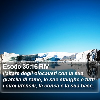 Esodo 35:16 RIV Bible Verse Image