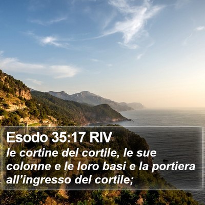 Esodo 35:17 RIV Bible Verse Image