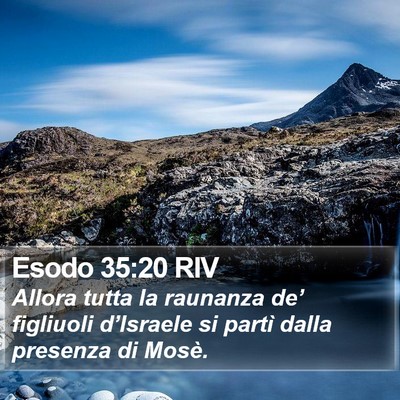 Esodo 35:20 RIV Bible Verse Image